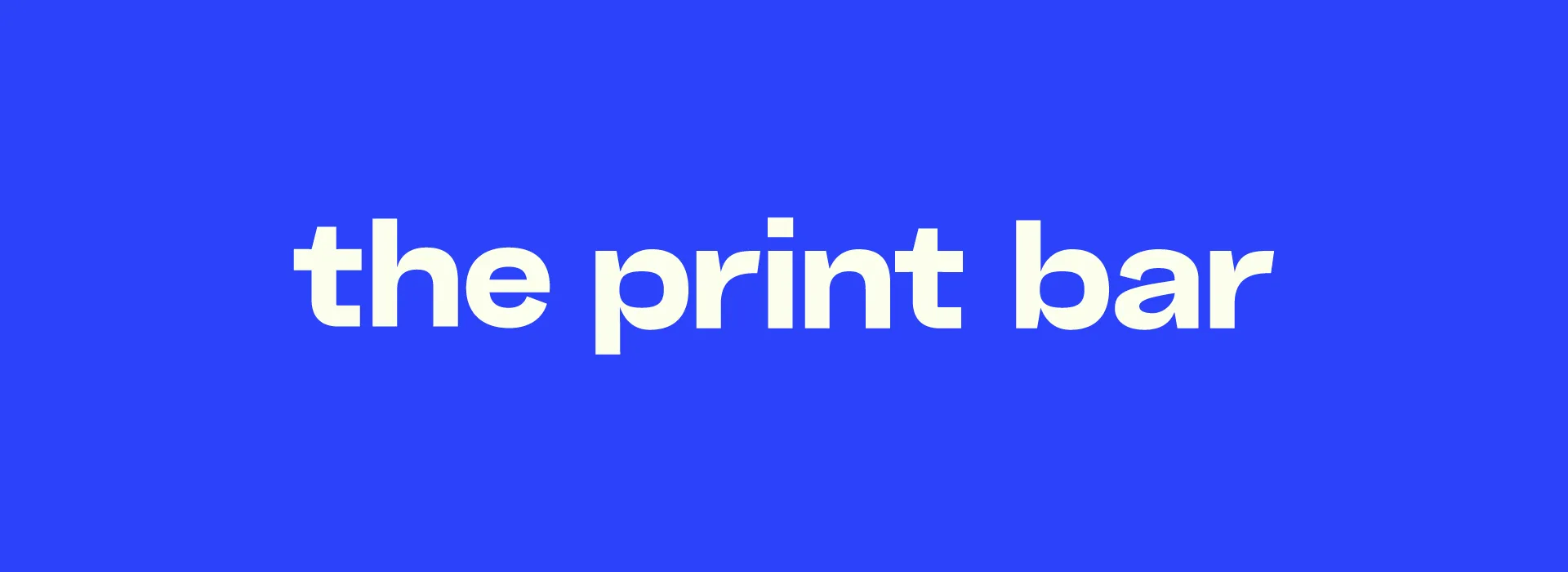 the print bar Logo